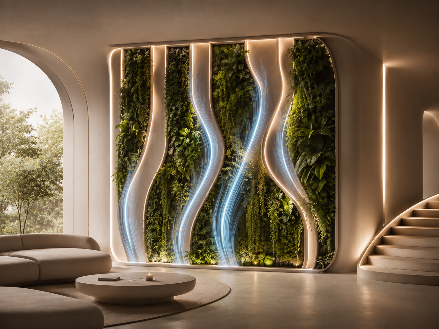PASSAIR® green wall feature designed as an airflow-aware vertical surface.